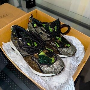 Steve Madden Camo Bling Sneakers